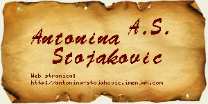 Antonina Stojaković vizit kartica